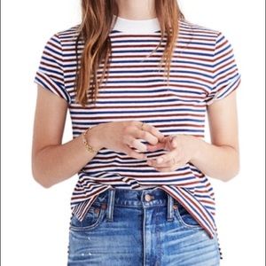 Madewell retro stripped tee size xxs